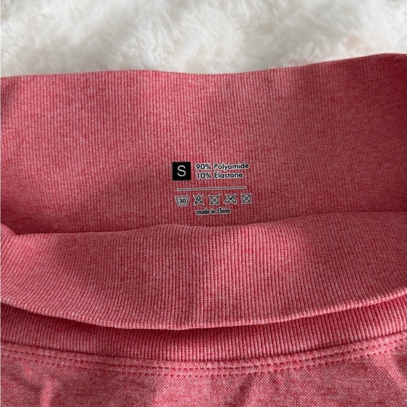 Women's Pink Workout Biker Shorts - Picture 2 of 3